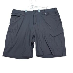 Truewerk Shorts Mens 38 Gray Flat Front Technical Cargo Utility T1 Werkshort